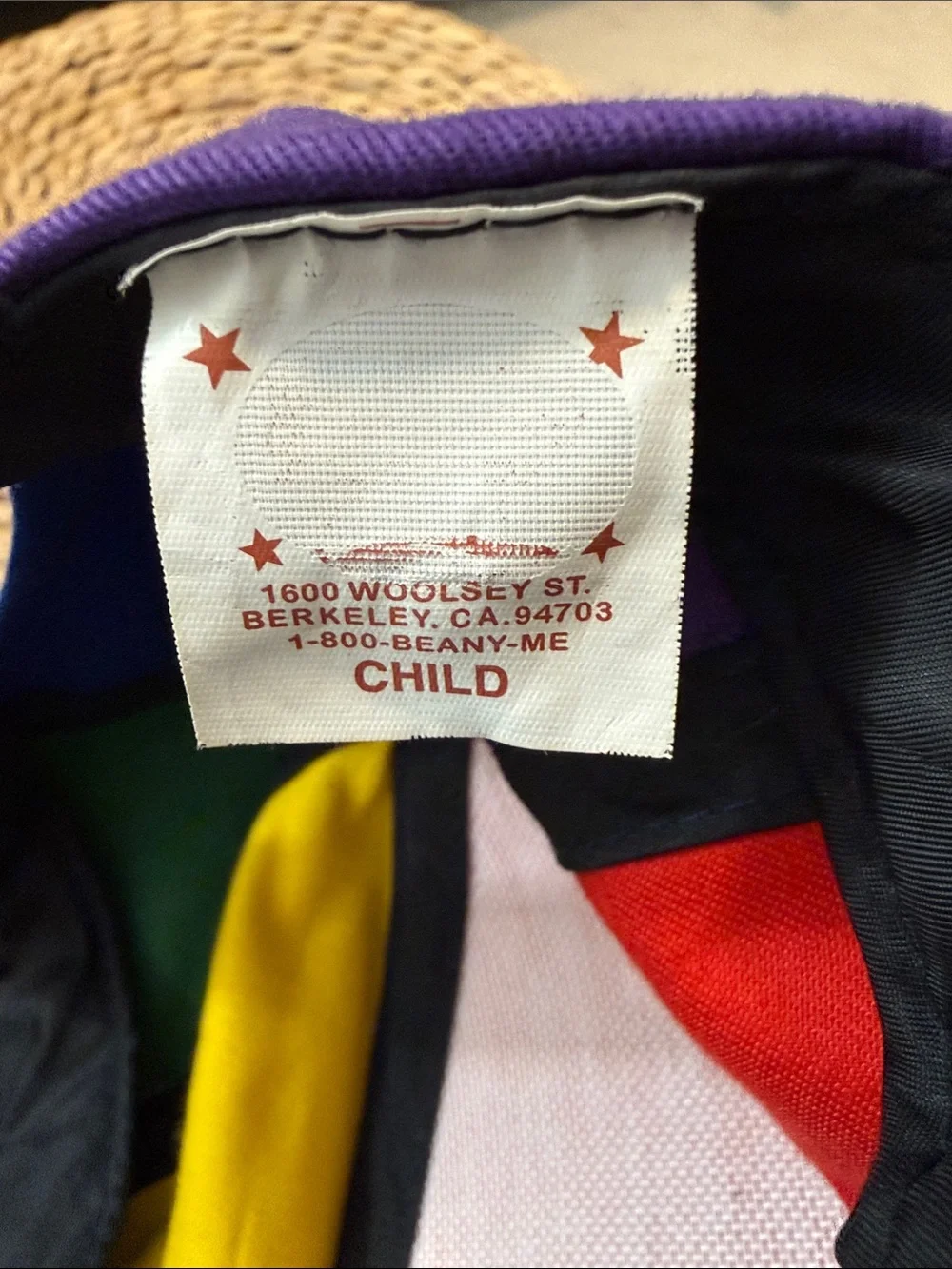 FAO Schwarz Rainbow Propeller Cap - Red Orange Yellow Green Blue Purple. Child